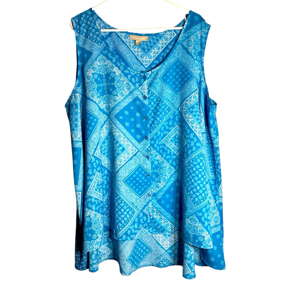 WOMAN WITHIN sleeveless top